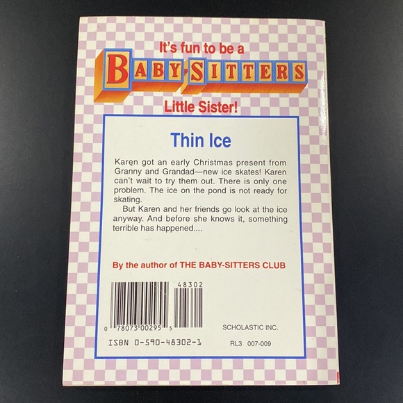 Baby-Sitters Little Sister #56: Karen’s Ice Skates by Ann M. Martin - Novel - Picture 2 of 4